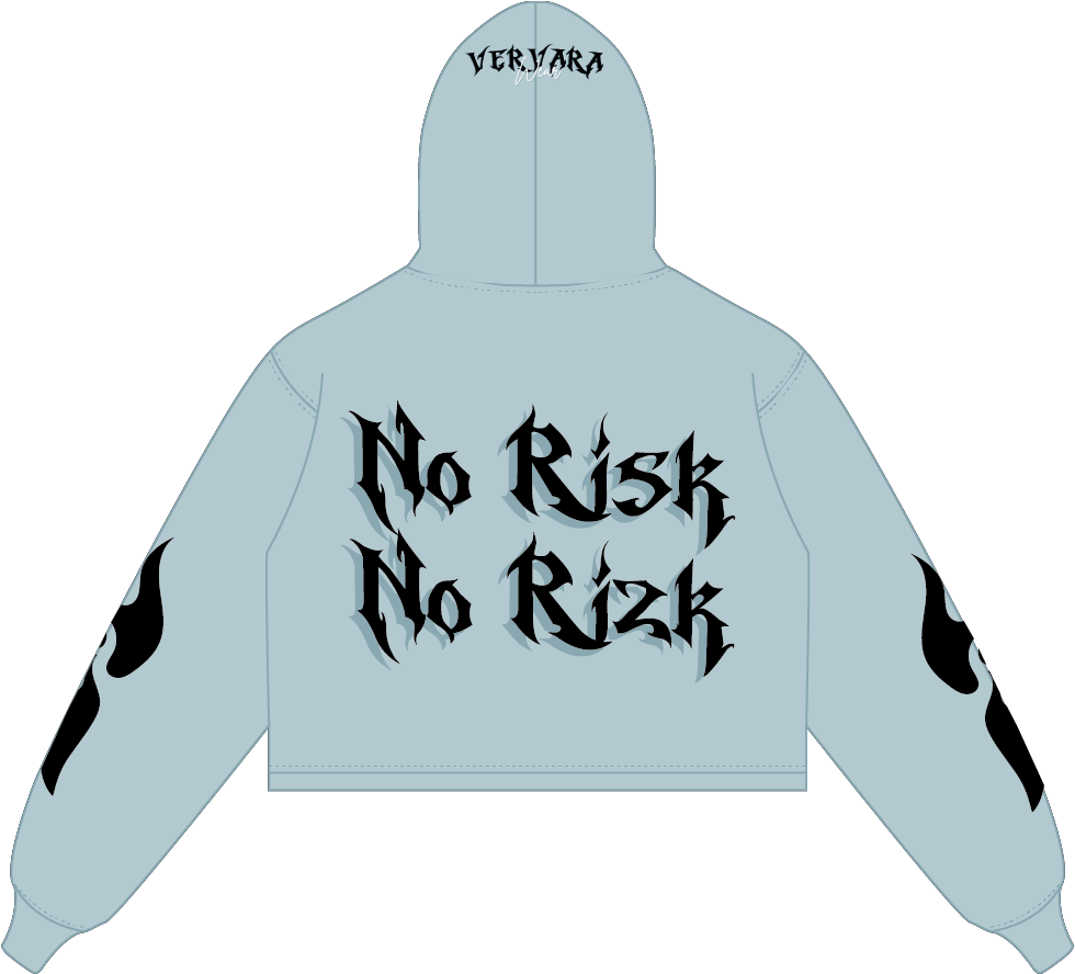 NO RISK NO RIZK ZIP HOODIE