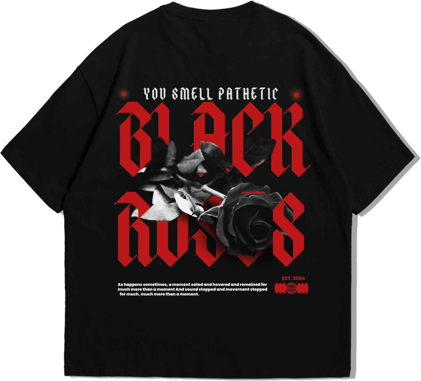 BLACK ROSES T-SHIRT